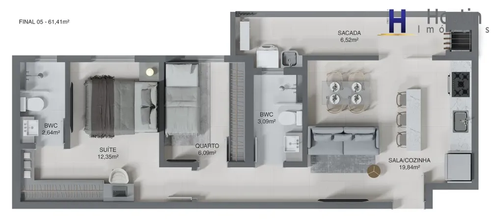 Apartamento, 2 quartos, 112 m² - Foto 7