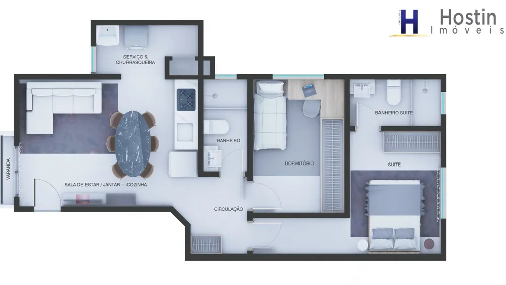 Apartamento, 2 quartos, 58 m² - Foto 11