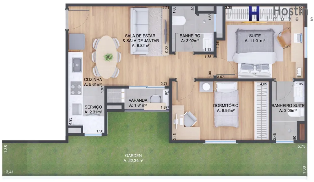 Apartamento, 2 quartos, 54 m² - Foto 11