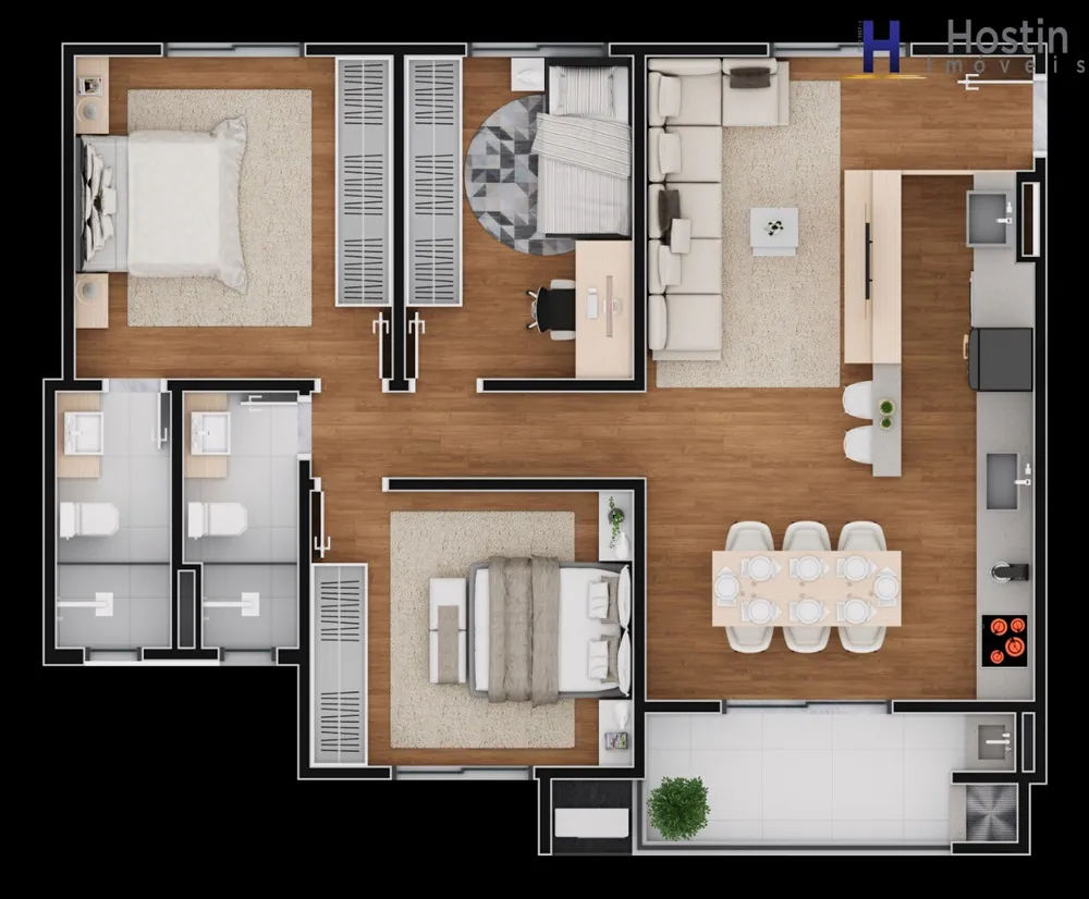 Apartamento, 3 quartos, 78 m² - Foto 11