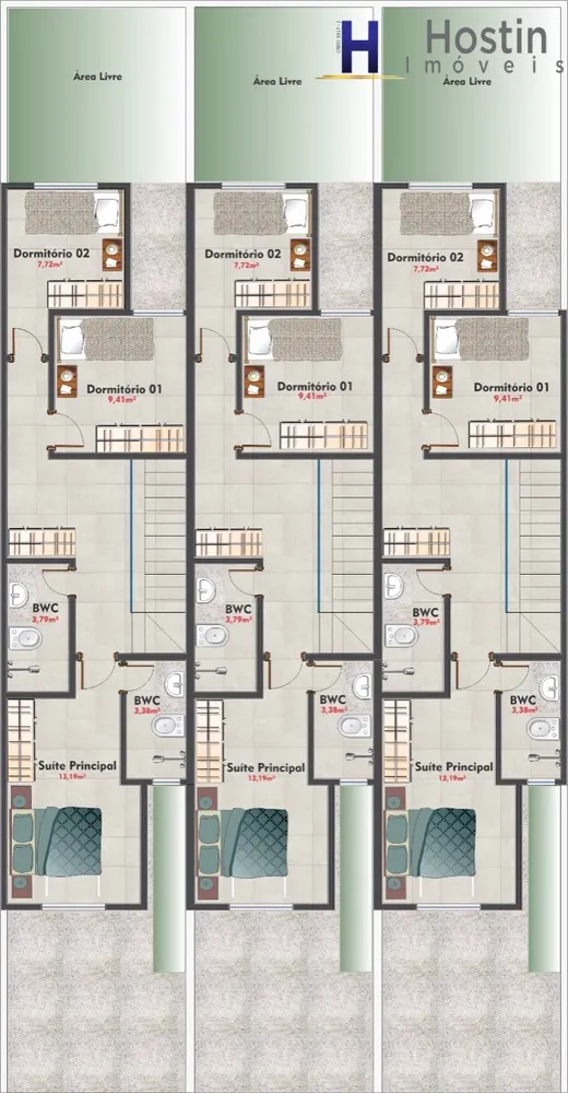 Sobrado, 3 quartos, 140 m² - Foto 3