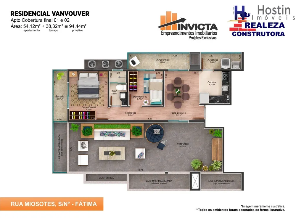 Cobertura, 2 quartos, 44 m² - Foto 10