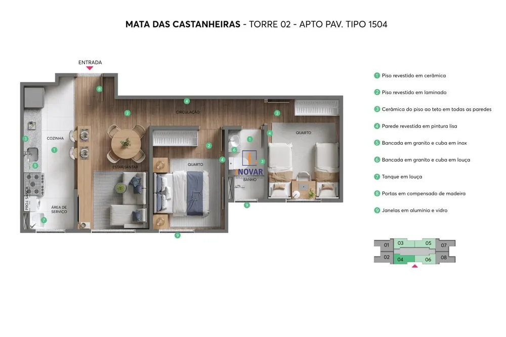 Apartamento, 2 quartos - Foto 15