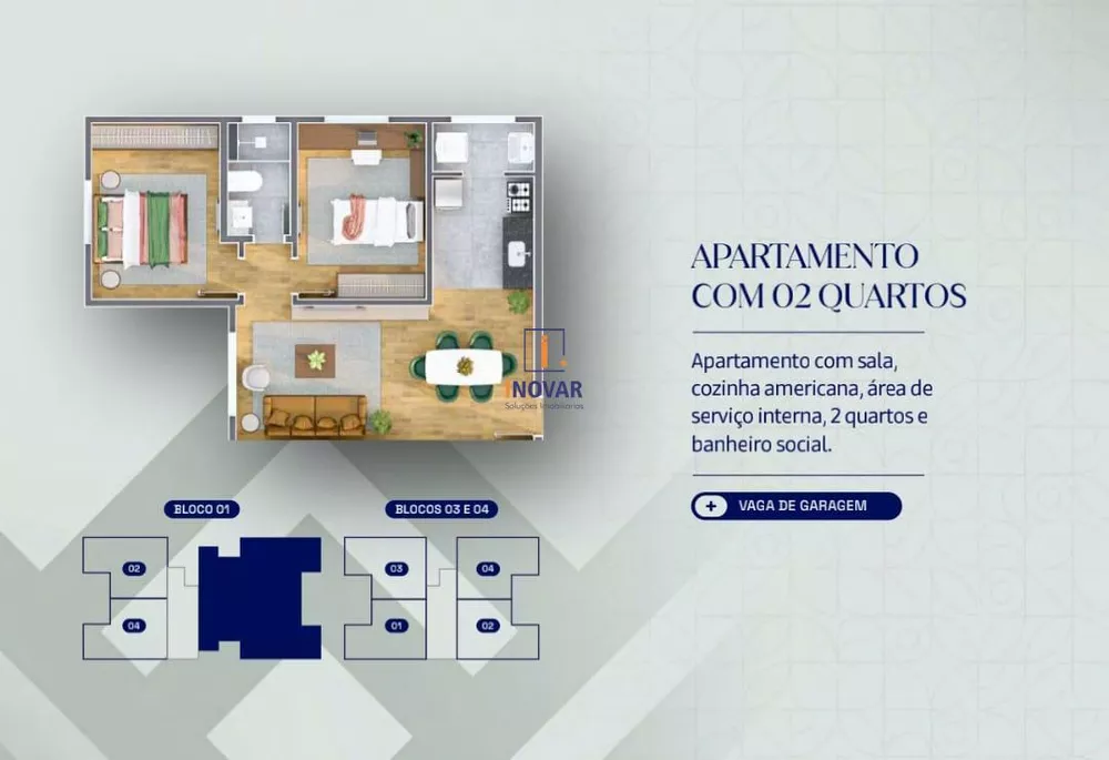 Apartamento, 2 quartos - Foto 1