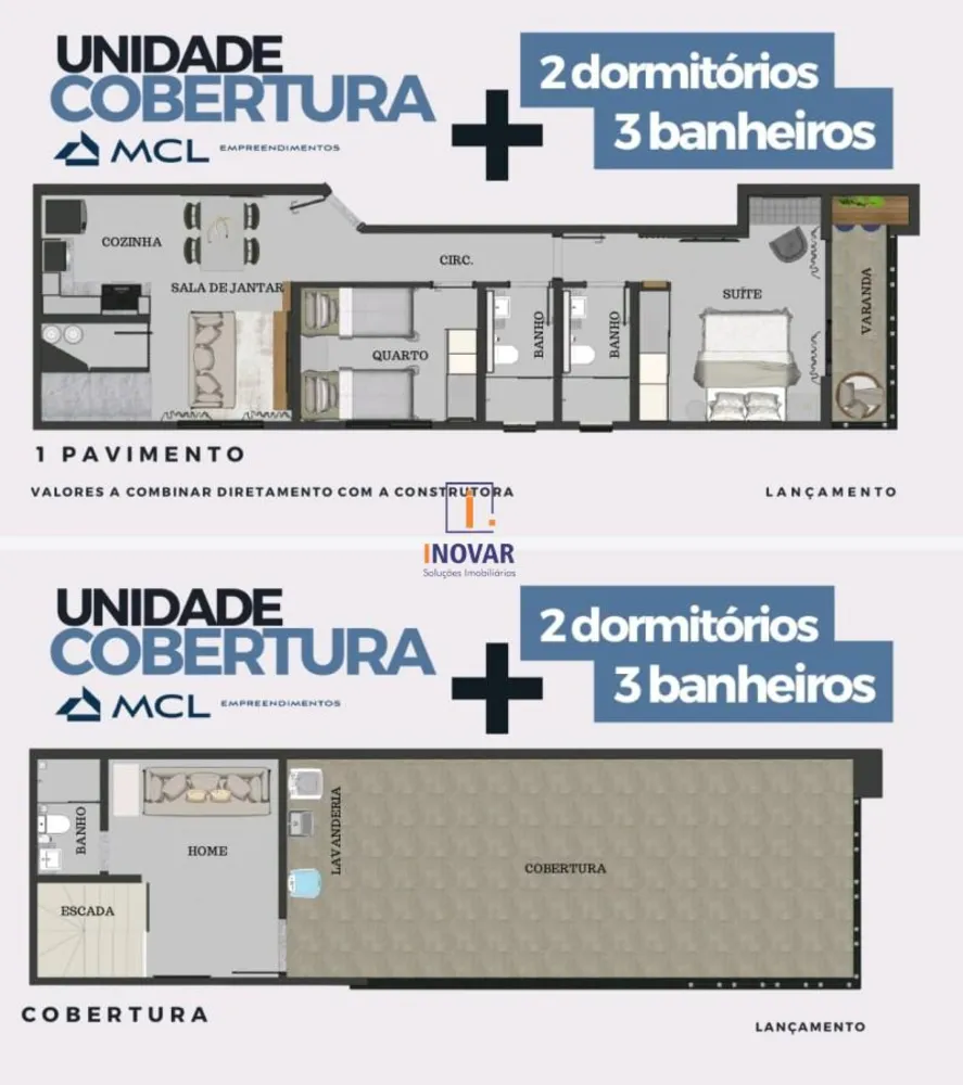 Cobertura, 2 quartos - Foto 8