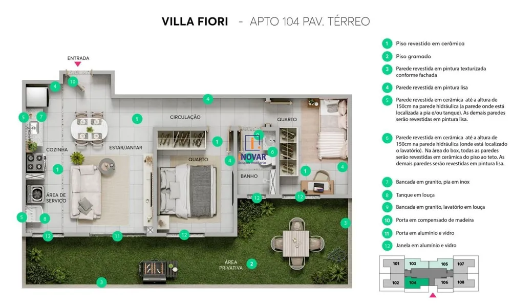 Apartamento, 2 quartos - Foto 6