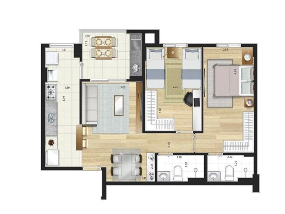 Apartamento, 2 quartos, 67 m² - Foto 16