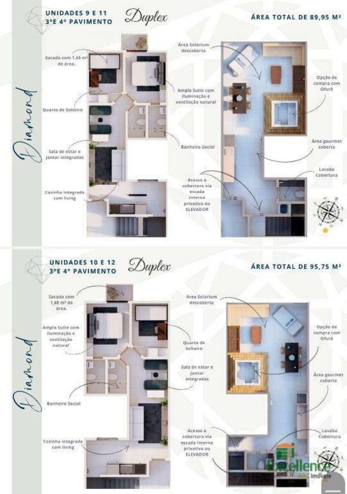 Cobertura, 2 quartos, 96 m² - Foto 3
