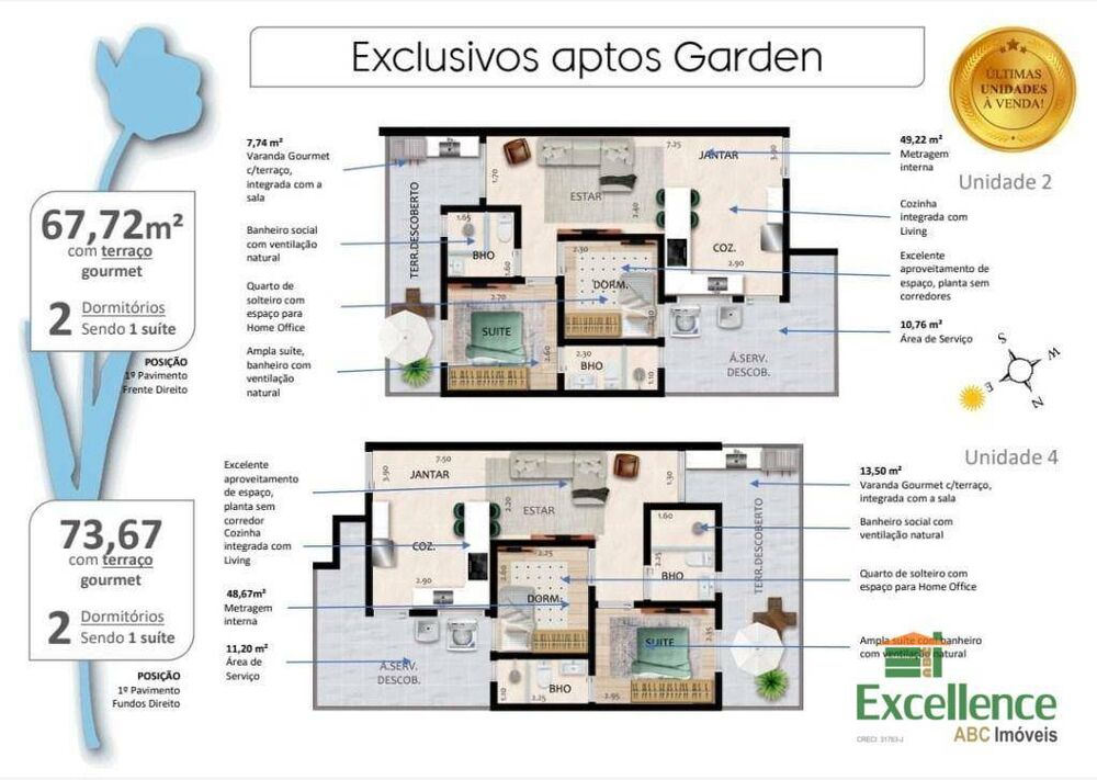 Apartamento, 2 quartos, 74 m² - Foto 4