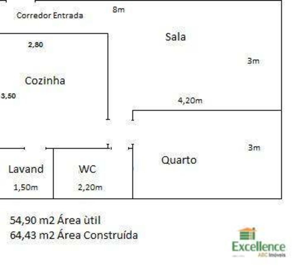 Apartamento, 1 quarto, 55 m² - Foto 11