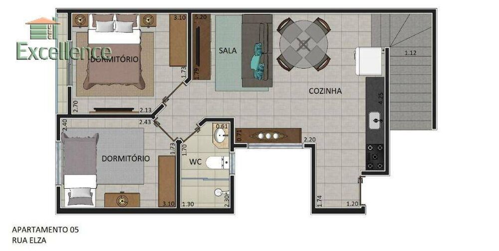 Cobertura, 2 quartos, 115 m² - Foto 3