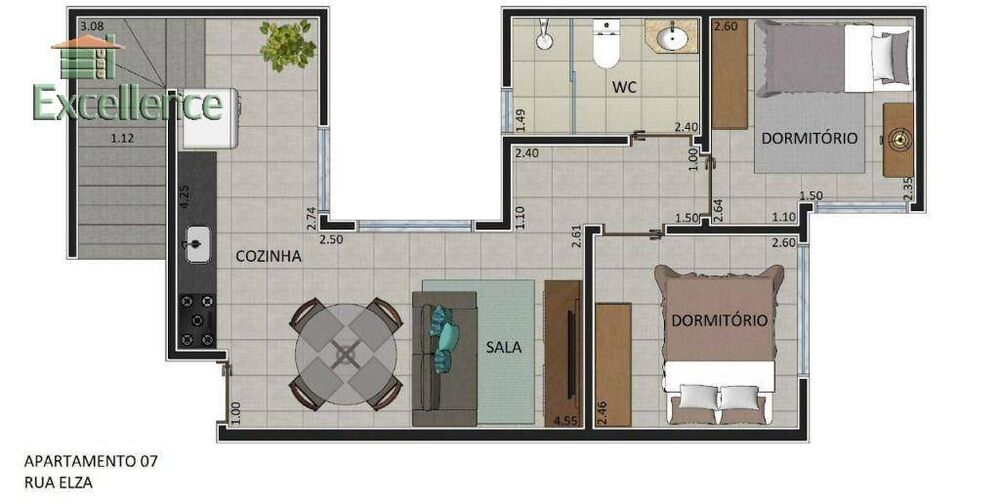 Cobertura, 2 quartos, 115 m² - Foto 3