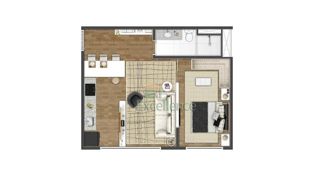 Kitnet-Studio, 38 m² - Foto 11