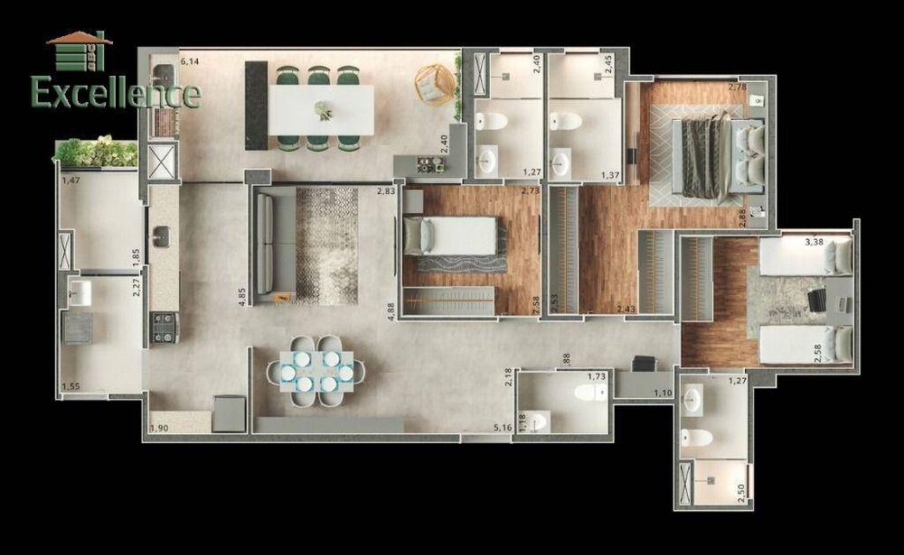 Apartamento, 3 quartos, 112 m² - Foto 6