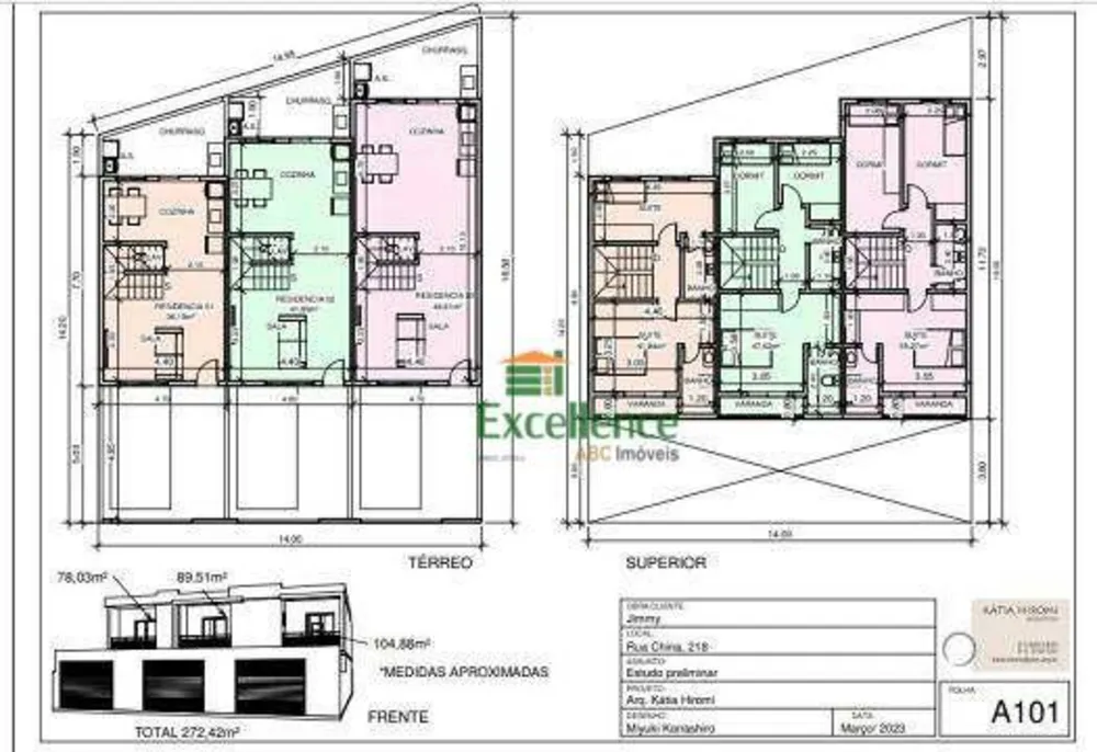 Sobrado, 3 quartos, 90 m² - Foto 1