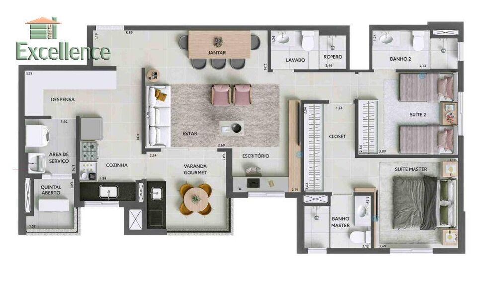Apartamento, 2 quartos, 79 m² - Foto 14