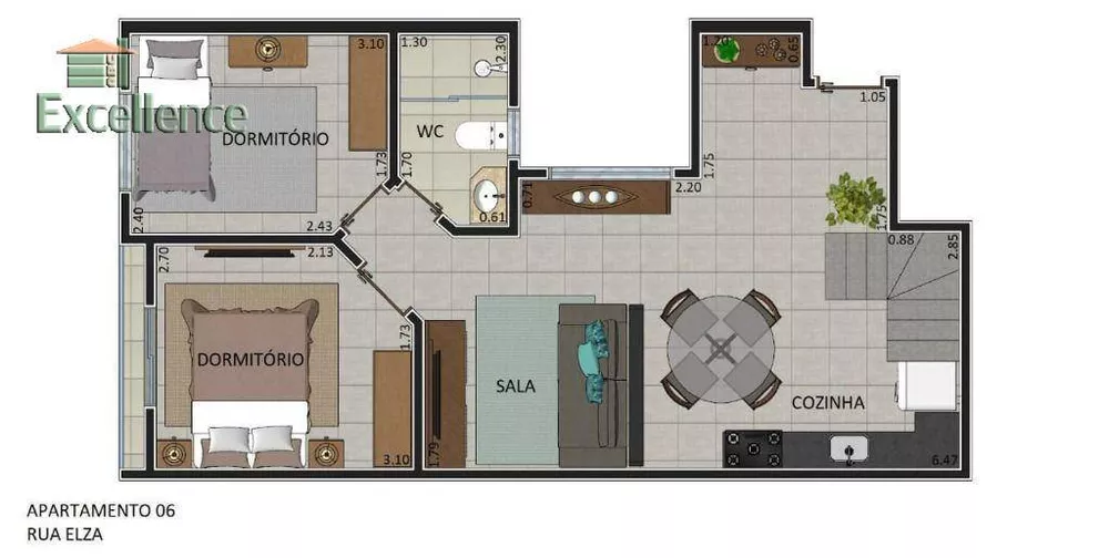 Cobertura, 2 quartos, 115 m² - Foto 1