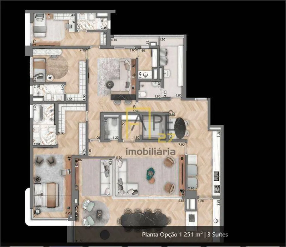 Apartamento, 4 quartos, 251 m² - Foto 5