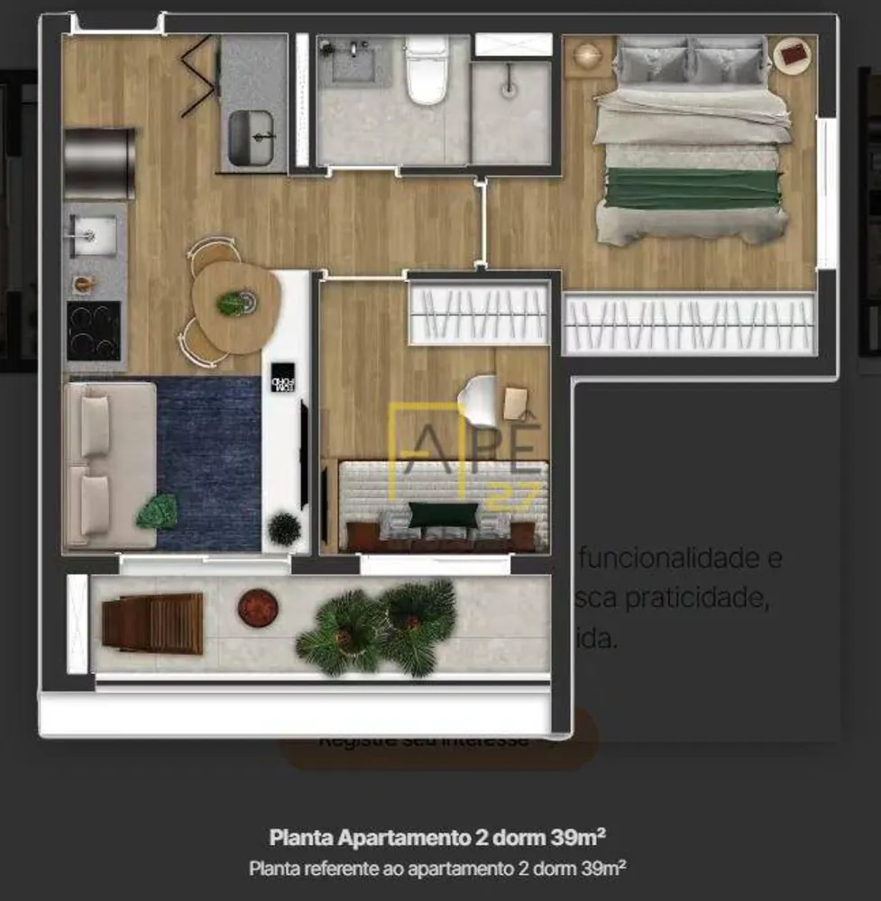 Kitnet-Studio, 23 m² - Foto 12