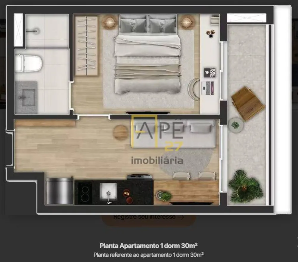Kitnet-Studio, 23 m² - Foto 11