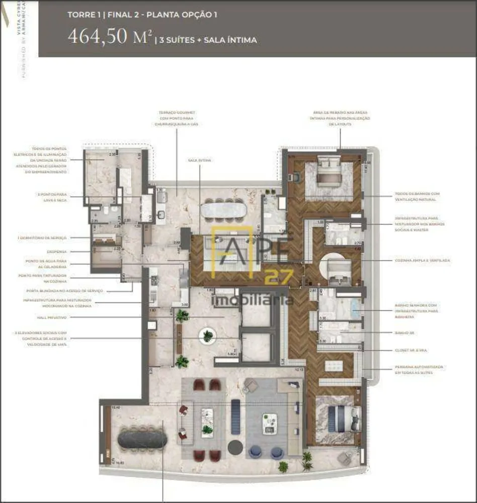Apartamento, 4 quartos, 465 m² - Foto 3