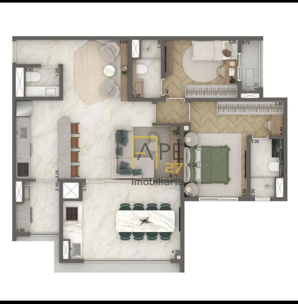 Apartamento, 1 quarto, 50 m² - Foto 12