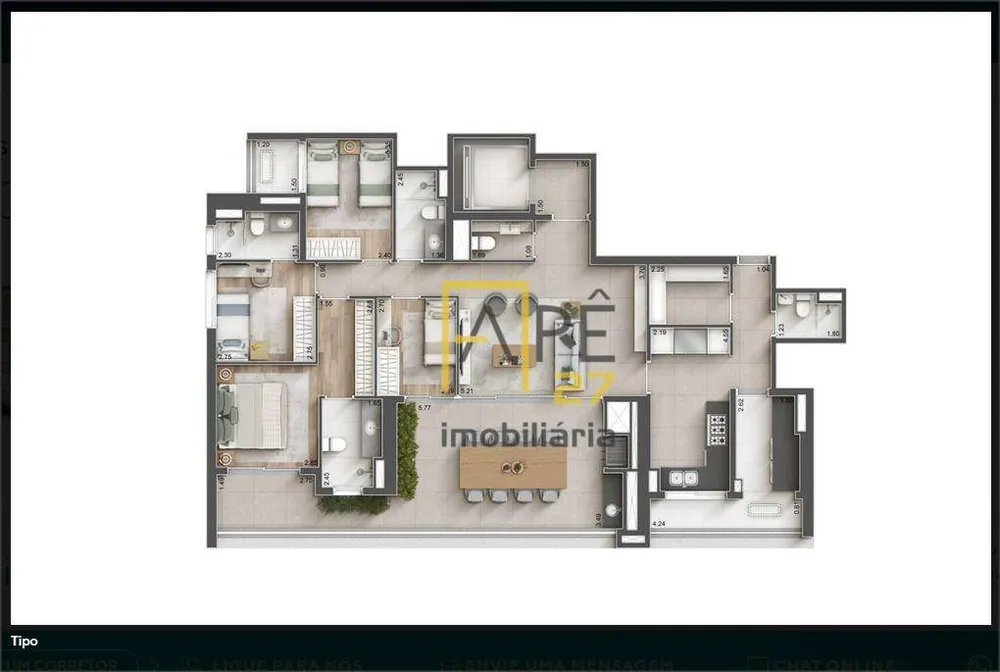 Apartamento, 3 quartos, 157 m² - Foto 1