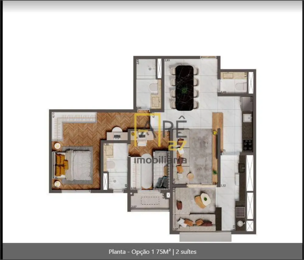 Apartamento, 2 quartos, 75 m² - Foto 11