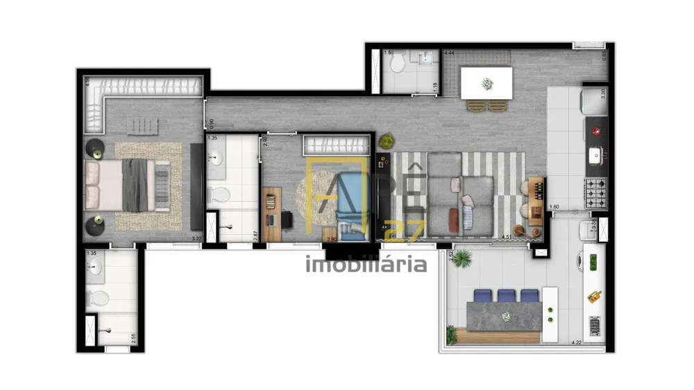 Apartamento, 2 quartos, 89 m² - Foto 4