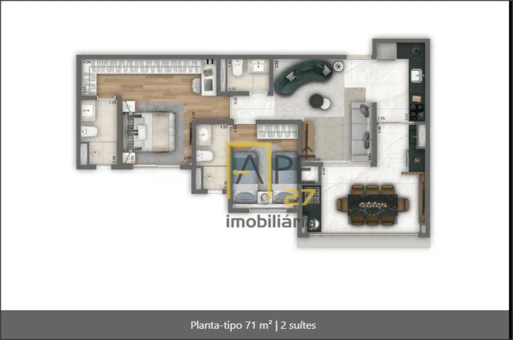 Apartamento, 2 quartos, 71 m² - Foto 6