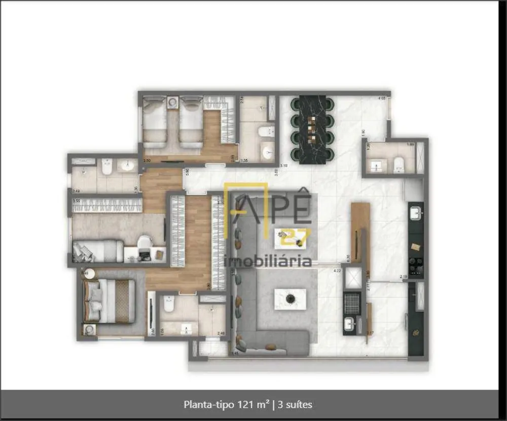 Apartamento, 2 quartos, 71 m² - Foto 8