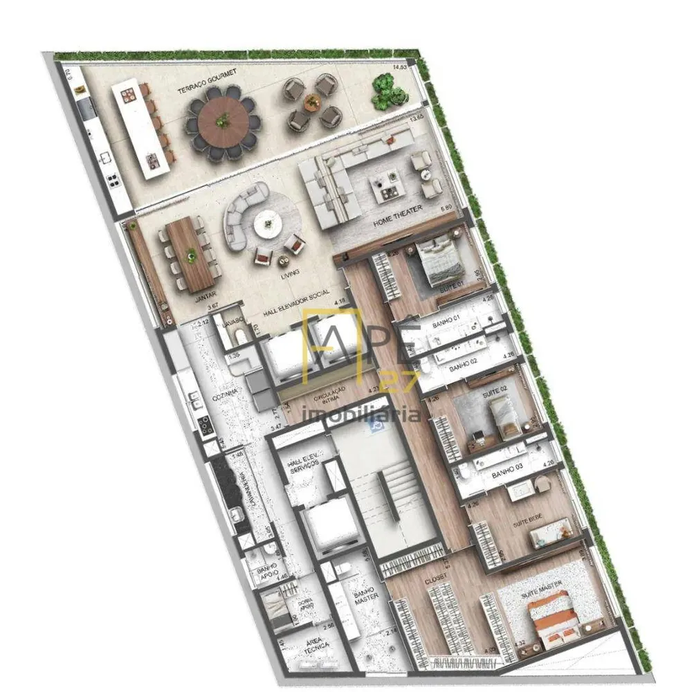 Apartamento, 4 quartos, 413 m² - Foto 8
