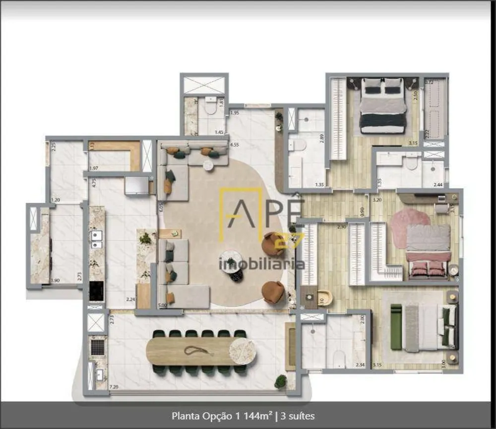 Apartamento, 3 quartos, 144 m² - Foto 11