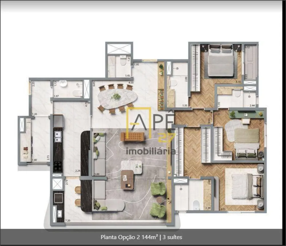 Apartamento, 3 quartos, 144 m² - Foto 10