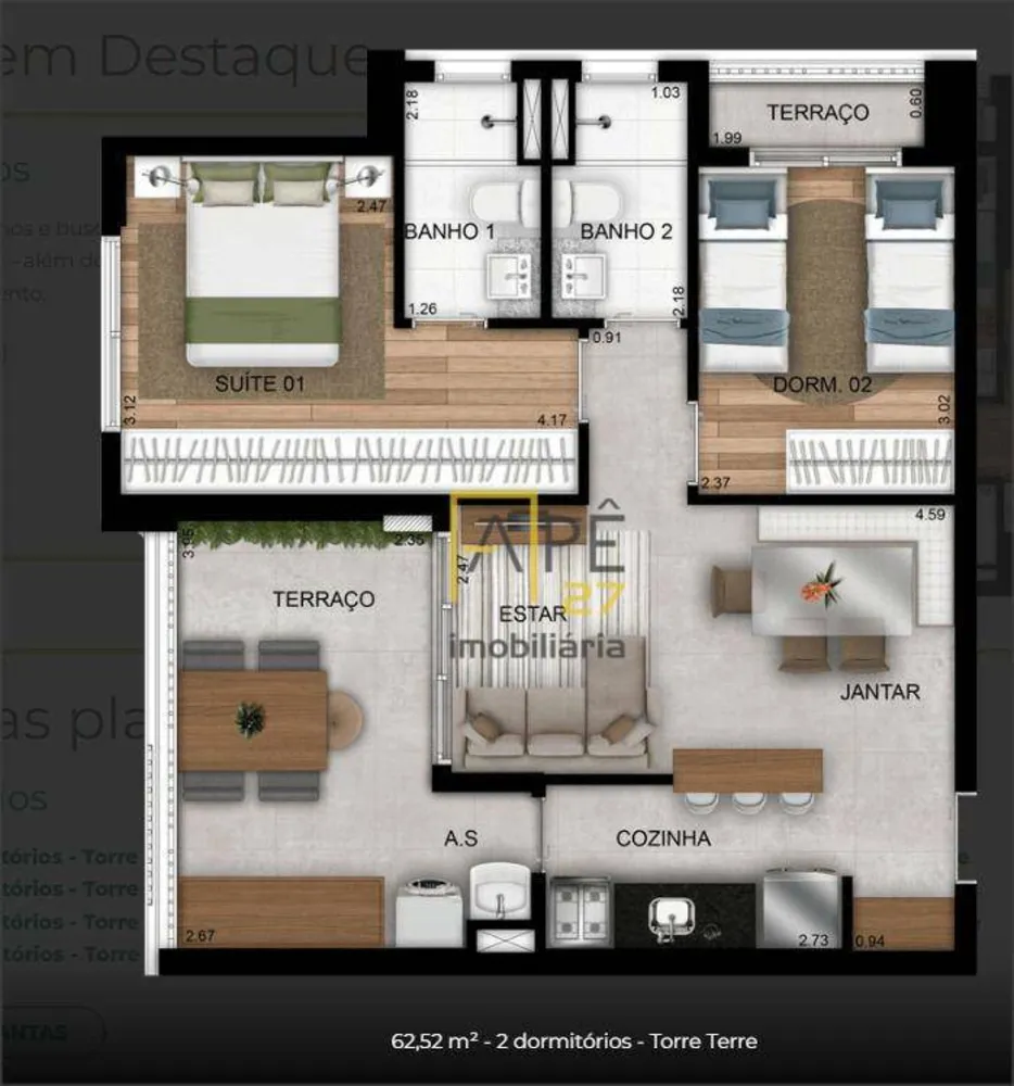 Apartamento, 2 quartos, 56 m² - Foto 11