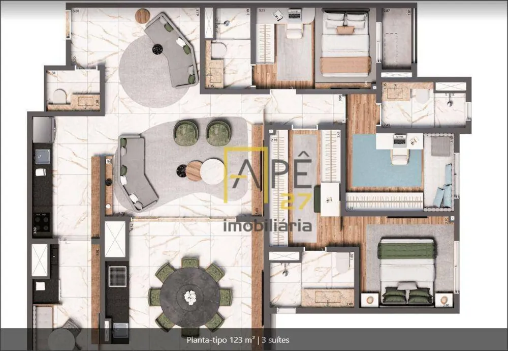 Apartamento, 2 quartos, 75 m² - Foto 8