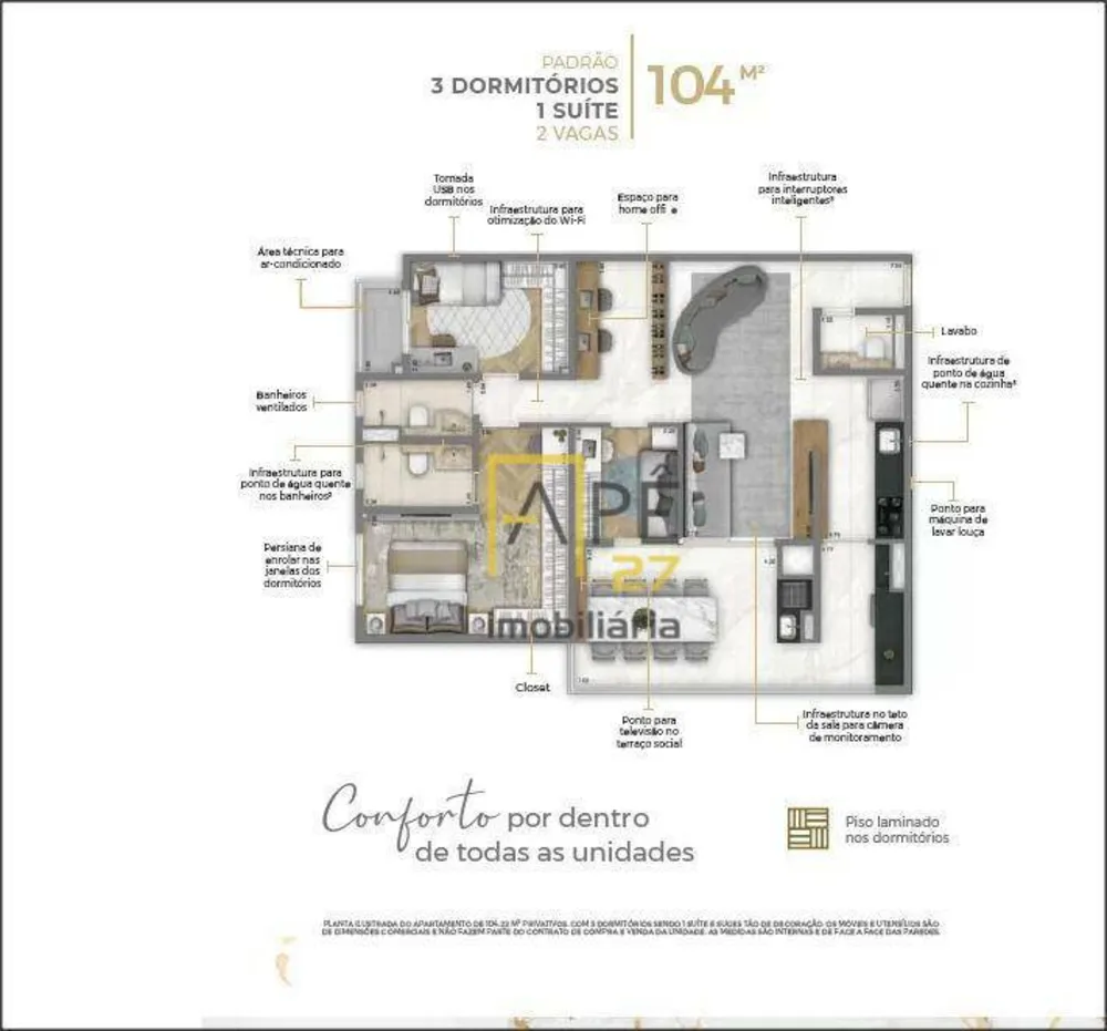 Apartamento, 2 quartos, 74 m² - Foto 11