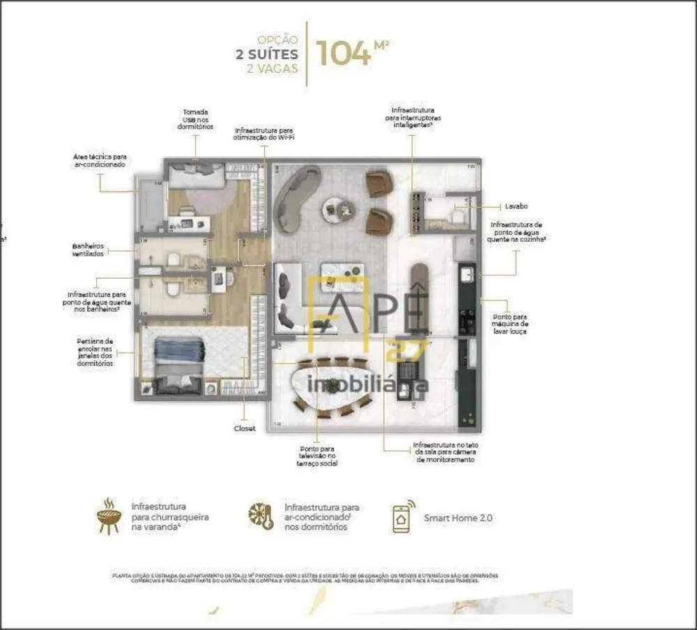 Apartamento, 2 quartos, 74 m² - Foto 10