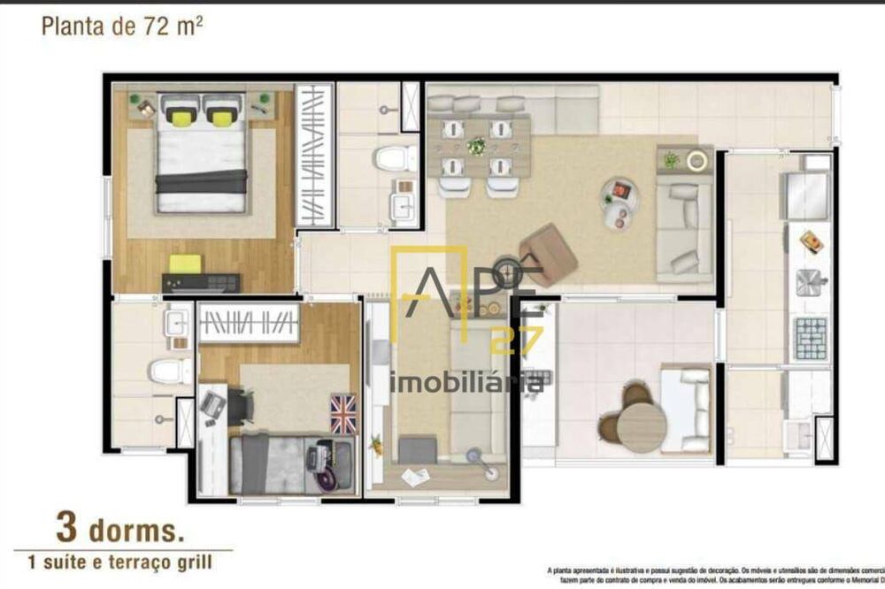 Apartamento, 3 quartos, 72 m² - Foto 21
