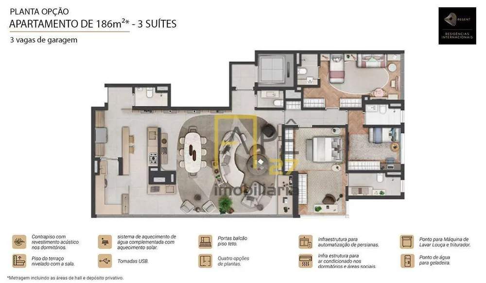 Apartamento, 3 quartos, 186 m² - Foto 12