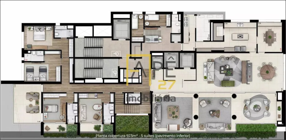 Cobertura, 5 quartos, 924 m² - Foto 32