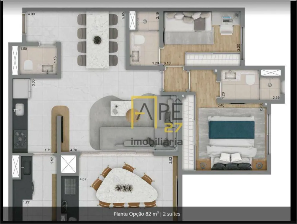 Apartamento, 2 quartos, 71 m² - Foto 11