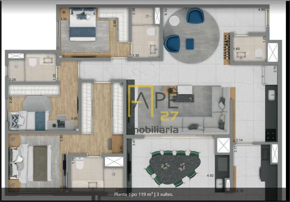 Apartamento, 2 quartos, 71 m² - Foto 12