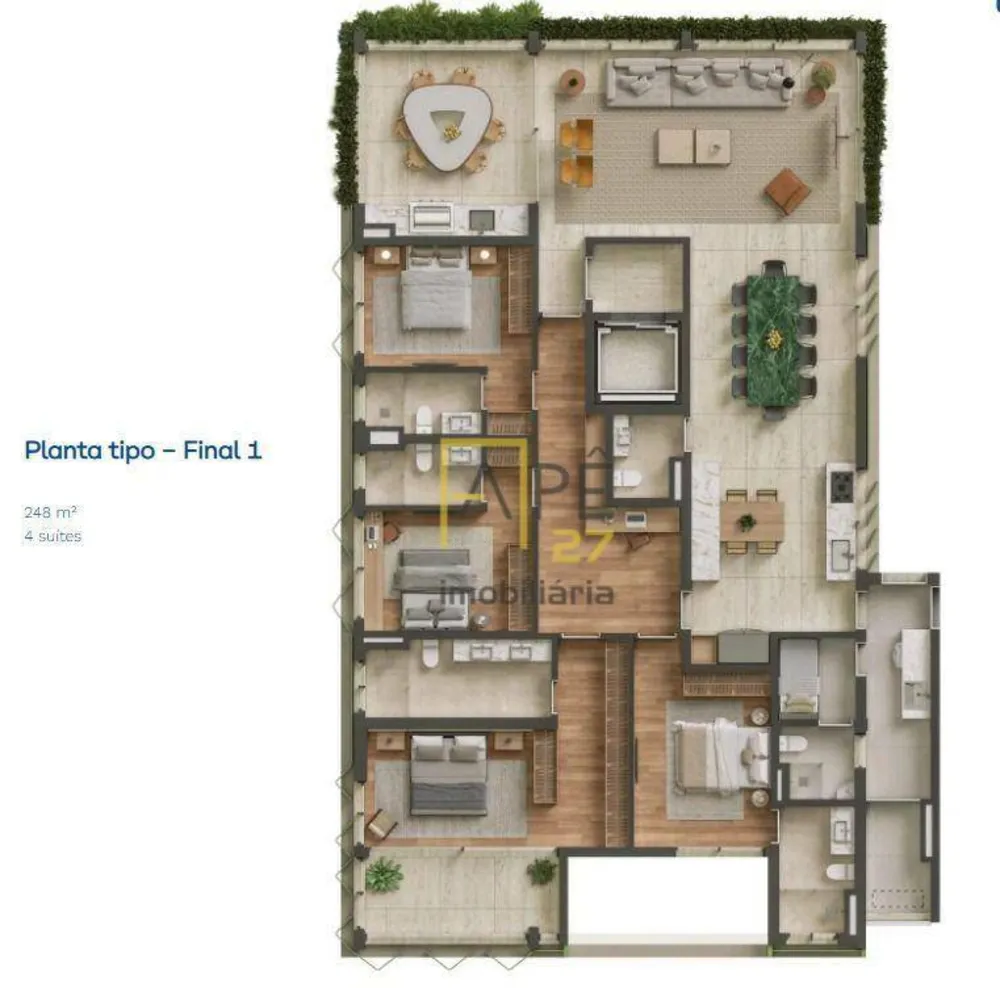 Apartamento, 4 quartos, 252 m² - Foto 12