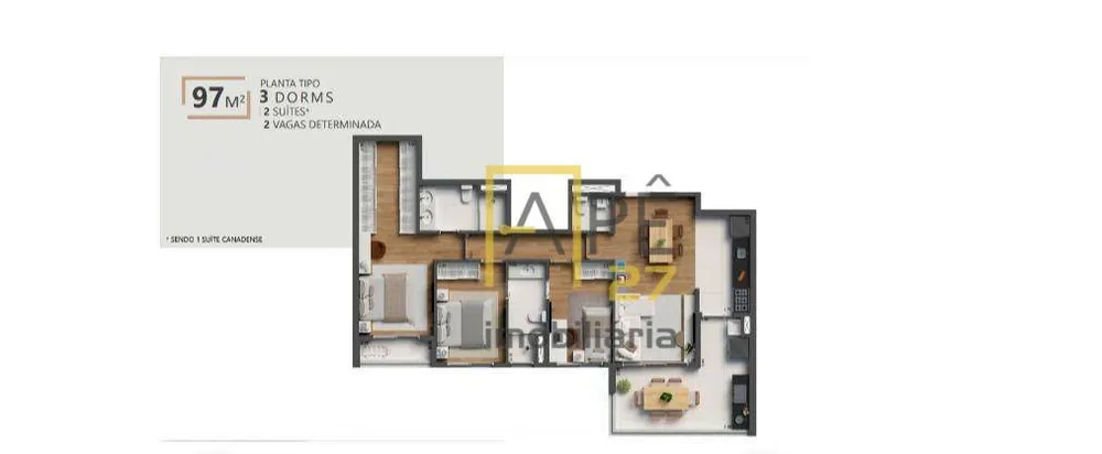Apartamento, 2 quartos, 63 m² - Foto 3
