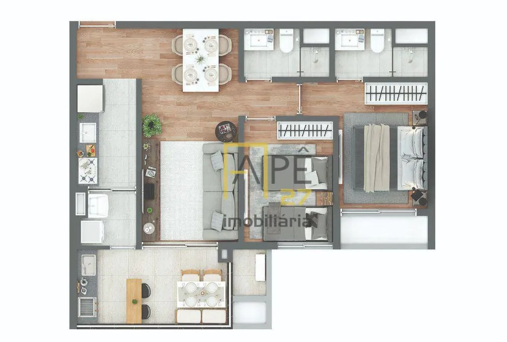 Apartamento, 2 quartos, 69 m² - Foto 7