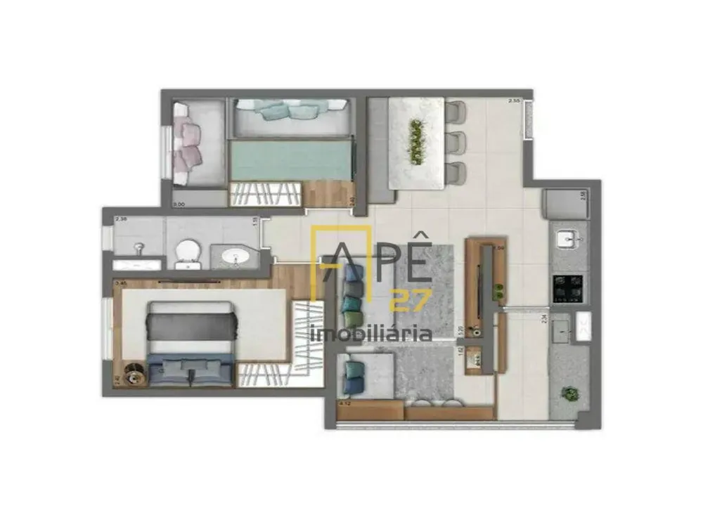 Apartamento, 2 quartos, 50 m² - Foto 8