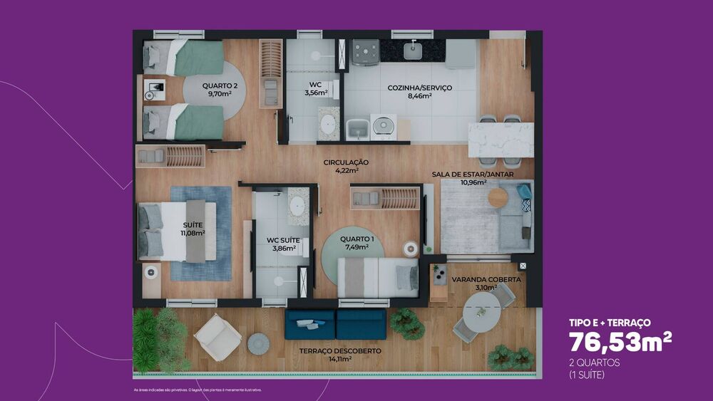 Apartamento, 2 quartos, 5076 m² - Foto 8