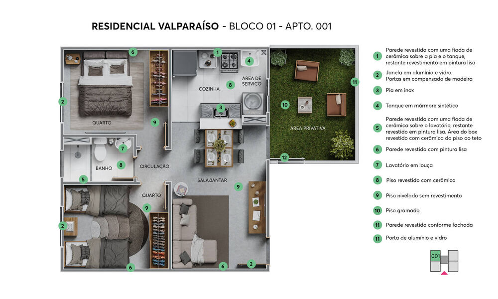 Apartamento, 2 quartos, 42 m² - Foto 9