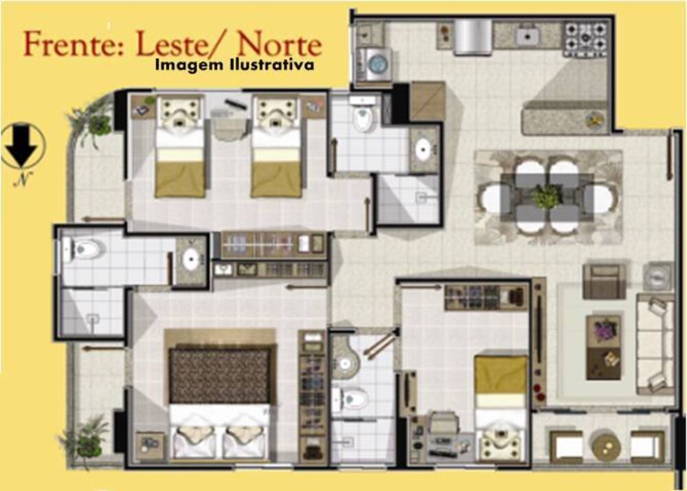 Apartamento, 3 quartos, 7278 m² - Foto 7